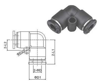 Mini Quick Push-In Fittings QM V